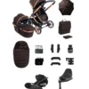 iCandy Peach 8 Complete Bundle with Cybex Cloud T i-Size Rotating Baby Car Seat - Pecan