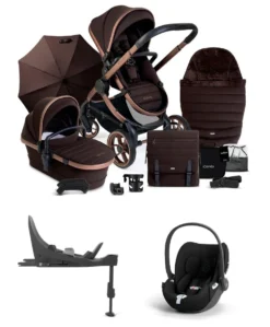 iCandy Peach 7 Complete Pushchair Bundle with Cybex Cloud T Car Seat - Pecan