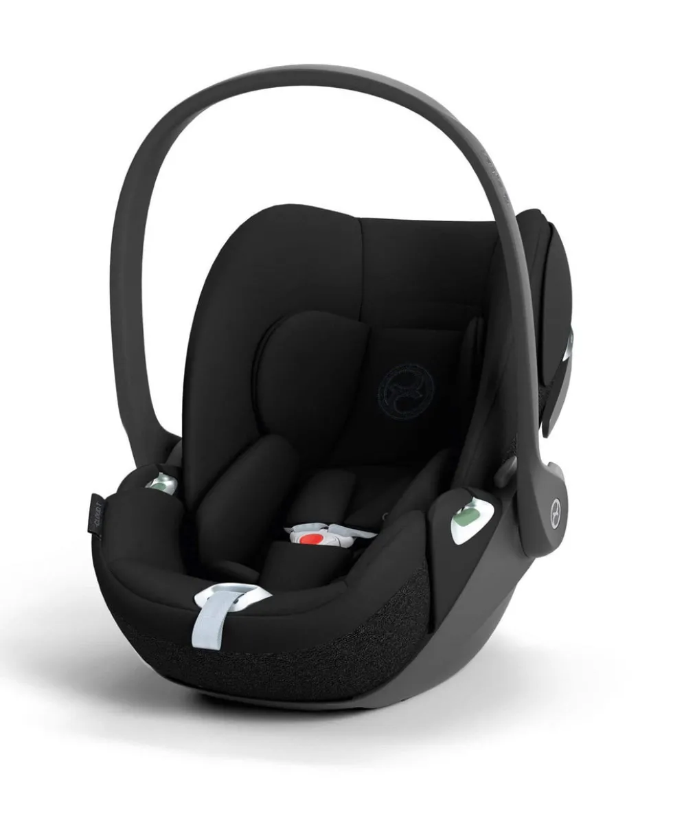 iCandy Peach 7 STUDIO Complete Pushchair Bundle and Cybex Cloud T i-Size Rotating Car Seat & Base - Black