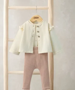 Jersey Jacket, Leggings & Daisy Bodysuit