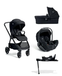 Joie Signature Valora Pushchair Bundle With Joie I-Level Pro Signature Car Seat & Base (4 Pieces) - Eclipse