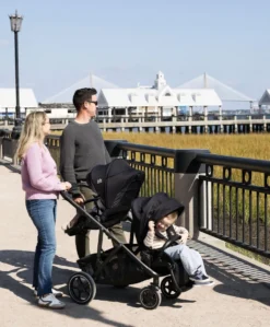 Joie Versiti Duo Signature Single To Double Pram & Signature Sibling Seat