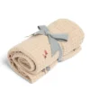 Knitted Blanket - Berry Frill