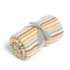 Knitted Blanket - Multi Colour Stripe