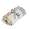 Knitted Blanket - Multi Colour Striped