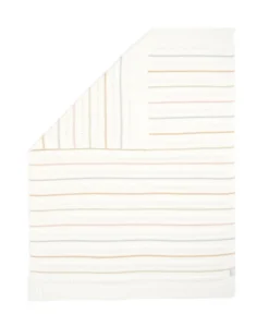 Knitted Blanket - Neutral Stripe