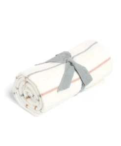 Knitted Blanket - Neutral Stripe