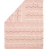 Knitted Blanket - Pink Wave
