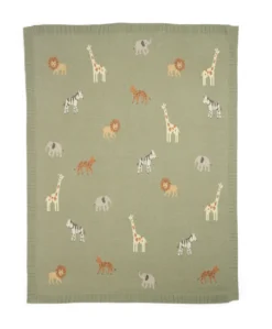 Knitted Blanket - Safari Sage