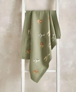 Knitted Blanket - Safari Sage