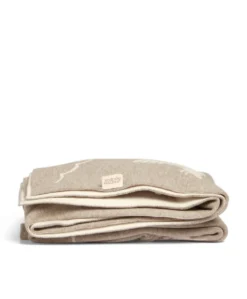 Knitted Blanket - Welcome to the World Duckling - Mocha