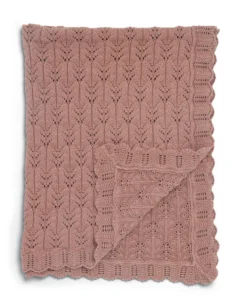 Knitted Blanket - Welcome to the World Wildflower