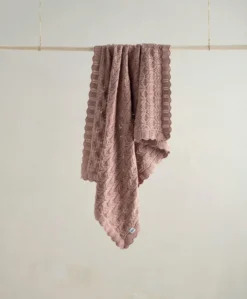 Knitted Blanket - Welcome to the World Wildflower