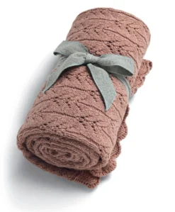 Knitted Blanket - Welcome to the World Wildflower