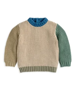 Knitted Colour Block Jumper