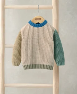 Knitted Colour Block Jumper