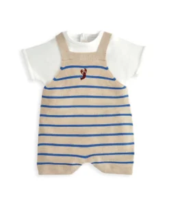 Knitted Dungarees & T-Shirt Set