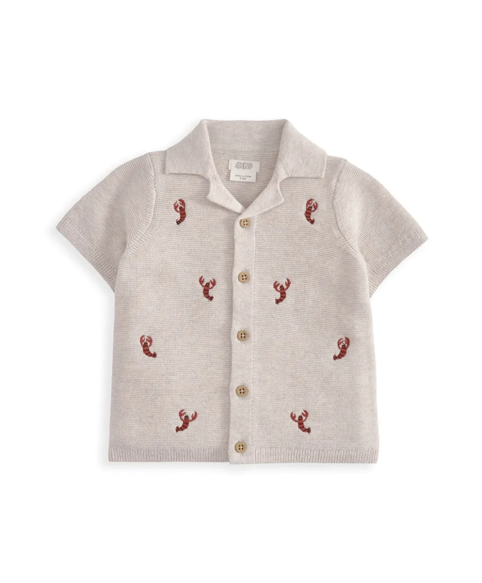 Knitted Lobster Shirt & Shorts