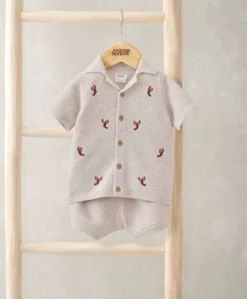 Knitted Lobster Shirt & Shorts