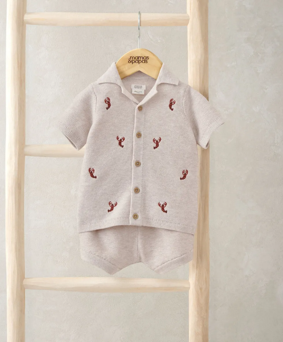 Knitted Lobster Shirt & Shorts