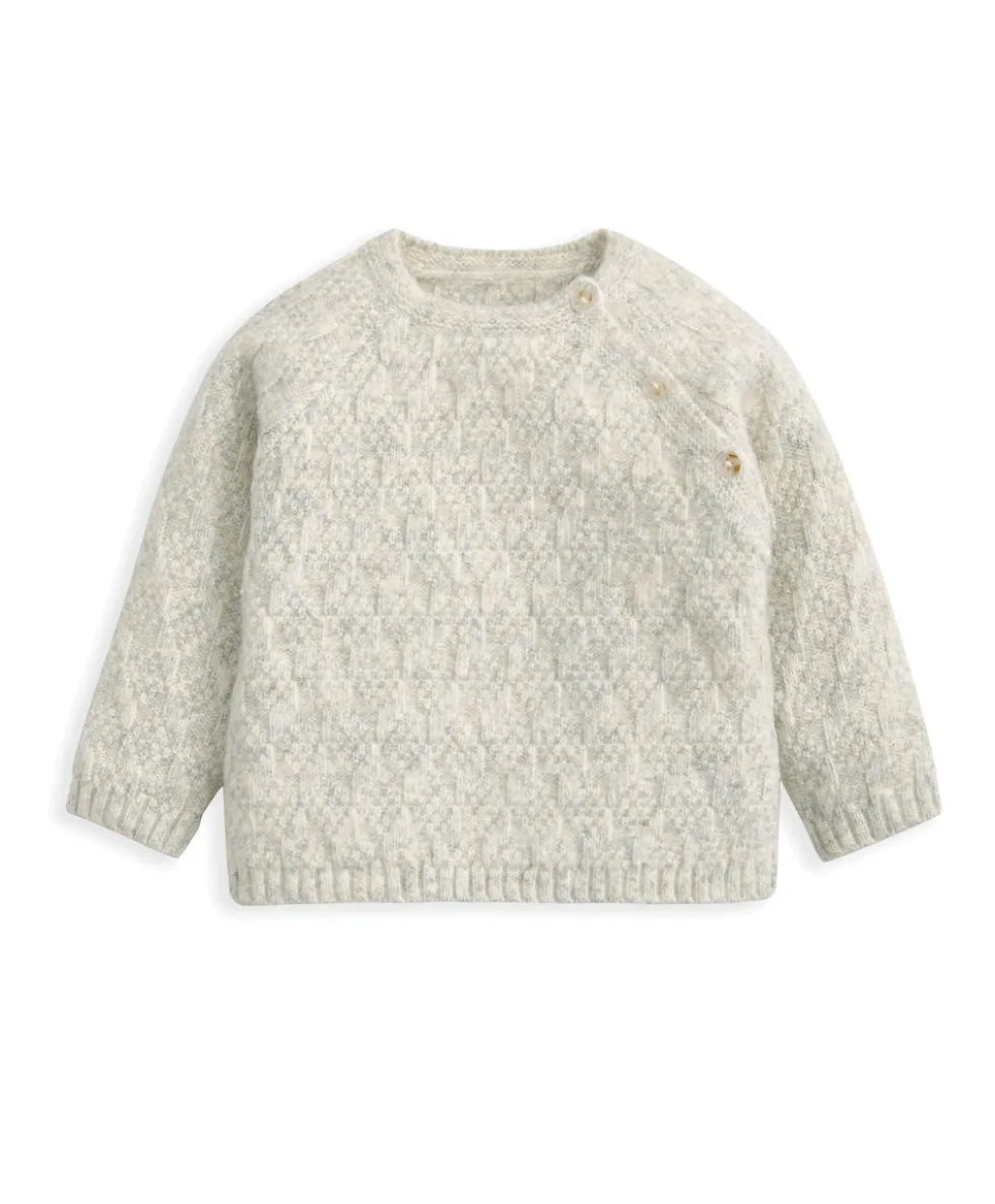 Knitted Top & Leggings Set (2 Pieces) – Grey Marl