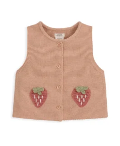 Knitted Waistcoat and Denim Trousers