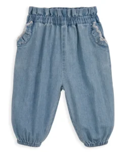 Knitted Waistcoat and Denim Trousers