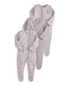 Lavendar Sleepsuits (Pack of 3)