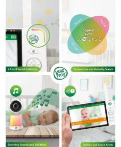 Leapfrog 7 Inch LF4917HD Pan & Tilt Monitor with Floorstand - White