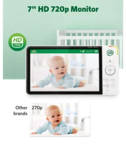 Leapfrog 7 Inch LF4917HD Pan & Tilt Monitor with Floorstand - White
