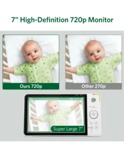 LeapFrog LF5817HD 7 Inch Over-the-Cot Smart Baby Monitor