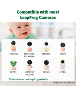 LeapFrog LF915HD 5 Inch Video Baby Monitor & Floorstand - White