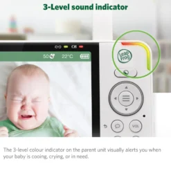 LeapFrog LF920HD 7 Inch Video Baby Monitor & Floorstand - White