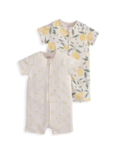 Lemon Rompers (Pack of 2)