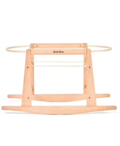 Little Green Sheep Knitted Moses Basket - Linen