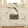 Little Green Sheep Quilted Moses Basket and Mattress - Leaves