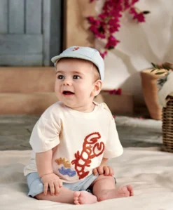 Lobster T-Shirt & Shorts Outfit Set