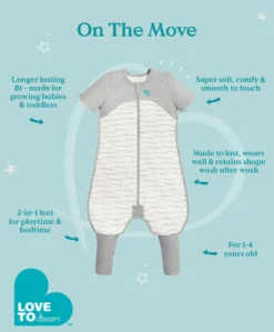 Love to Dream Sleep Suit 12-24 Months (2.5 Tog) - Moonlight Olive