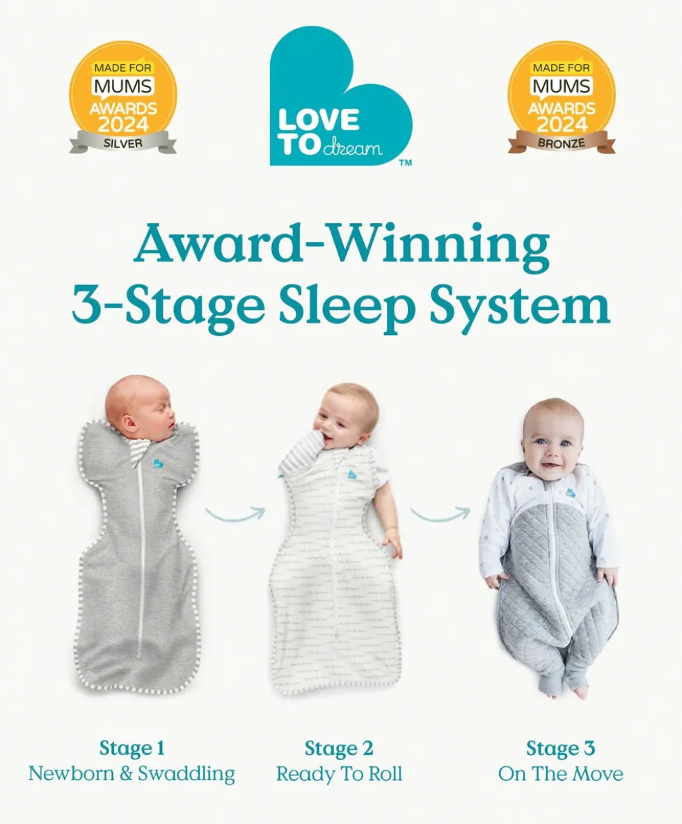 Love to Dream Swaddle Up™ (2.5 Tog) - White Dreamer