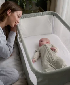 Lua Bedside Crib - Sage