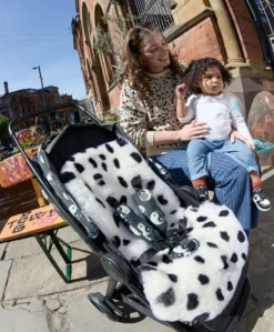 Mamas & Papas x Another Fox Luxury Sheepskin Liner - Cheetah Spot