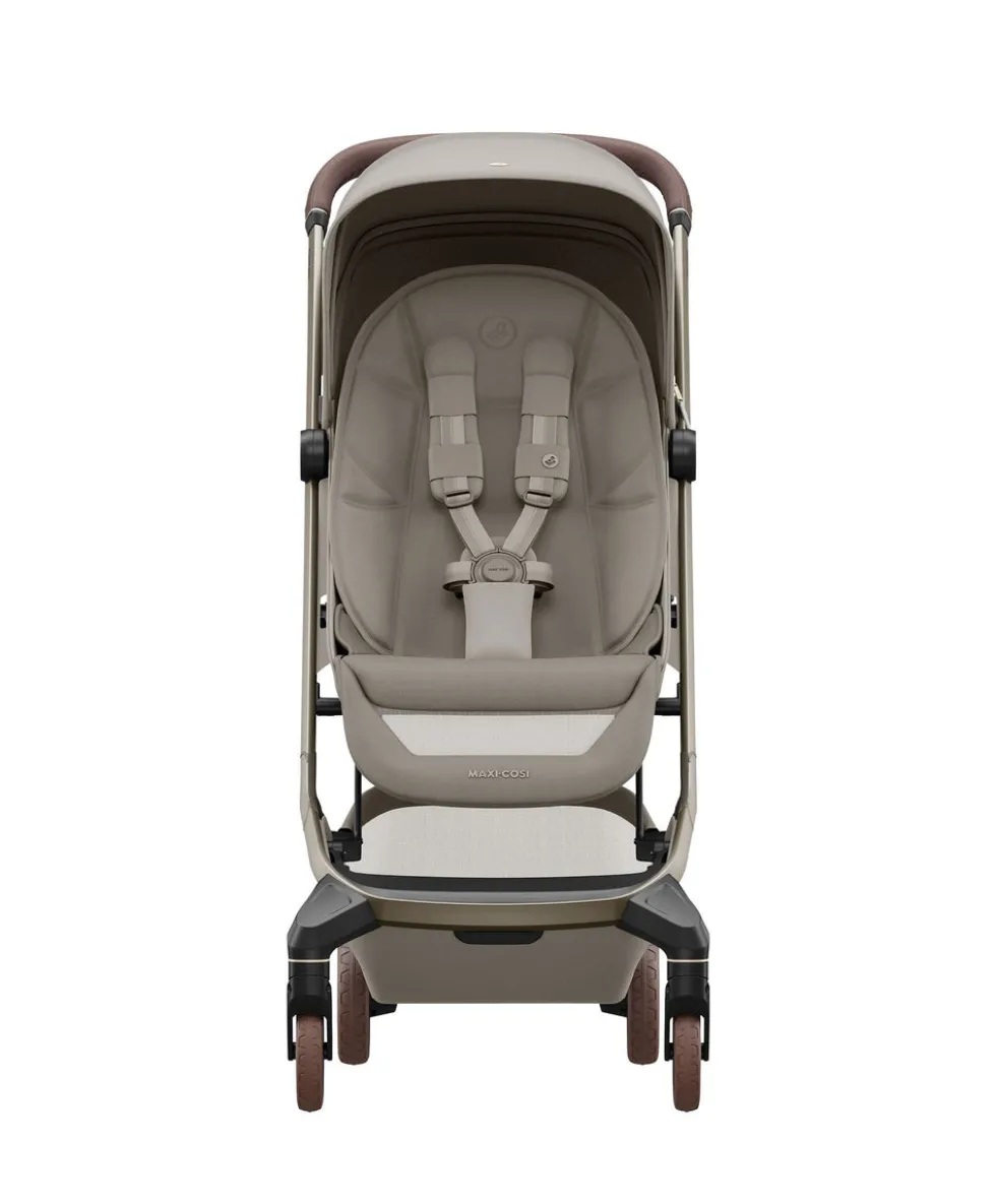 Maxi-Cosi Fame Cabin Pushchair Bundle with Maxi-Cosi Coral Slide Pro Car Seat & Base (5 Pieces) - Sapphire Sand