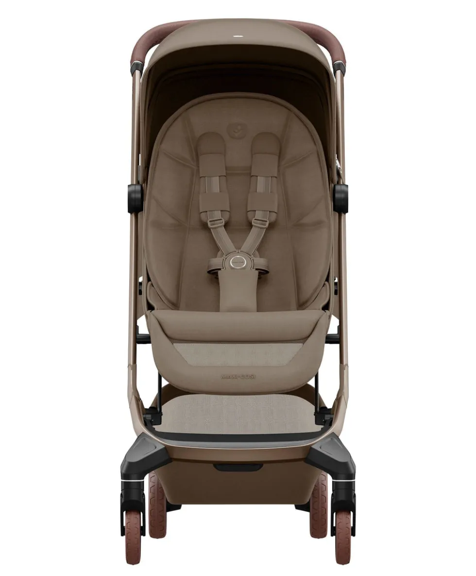 Maxi-Cosi Fame Cabin Pushchair Bundle with Maxi-Cosi Coral Slide Pro Car Seat & Base (5 Pieces) -Truffle