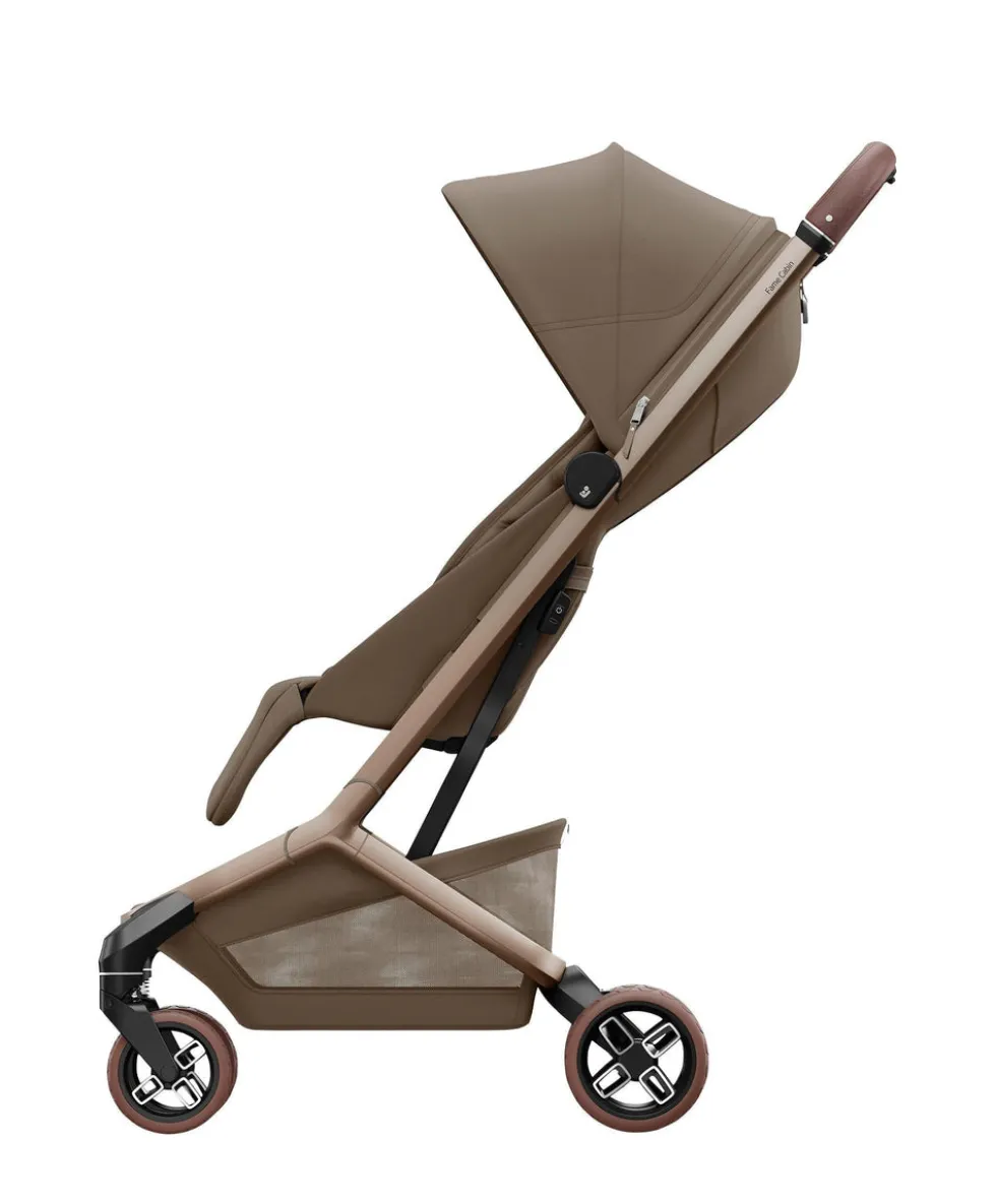 Maxi-Cosi Fame Cabin Pushchair Bundle with Maxi-Cosi Coral Slide Pro Car Seat & Base (5 Pieces) -Truffle