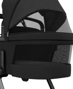 Maxi-Cosi Fame Premium Pushchair Bundle with Pebble 360 Pro 2 Car Seat & Base – Black with Black Wheels