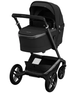 Maxi-Cosi Fame Premium Pushchair Bundle with Pebble 360 Pro 2 Car Seat & Base – Black with Black Wheels