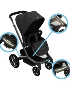 Maxi-Cosi Fame Pushchair & Carrycot - Twillic Black