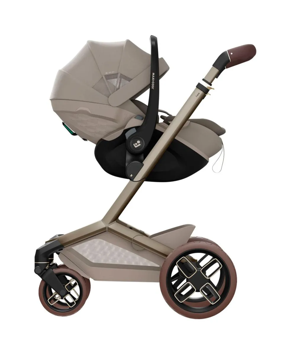 Maxi-Cosi Fame Pushchair & Carrycot with Maxi-Cosi Pebble 360 Pro² Car Seat & Base - Sapphire Sand