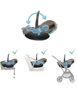 Maxi-Cosi Pebble 360 Pro2Car Seat - Twillic Truffle