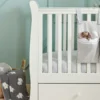 Mia Cotbed & Premium Pocket Spring Mattress Bundle - Off-White